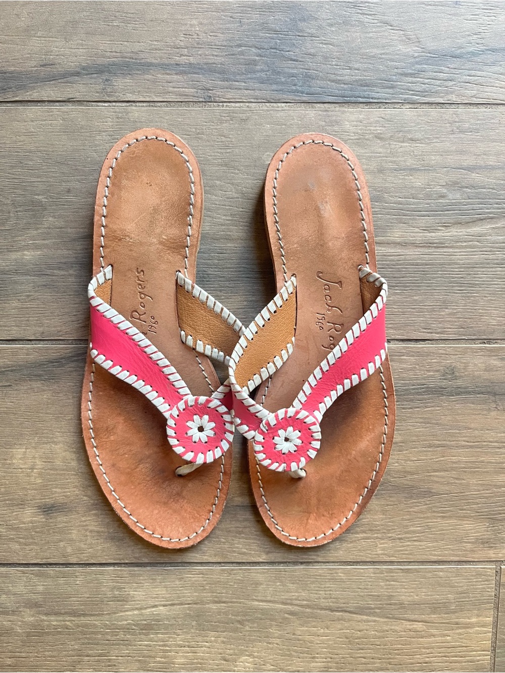 Jack rogers pink sandals 8